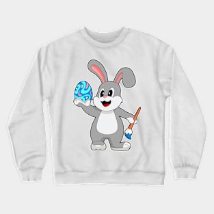 Rabbit Easter Easter egg Painting Crewneck Sweatshirt